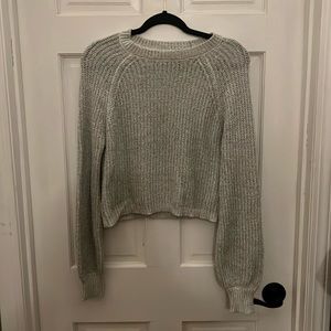Size small cropped forever21 grey sweater